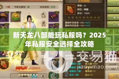 新天龙八部能玩私服吗？2025年私服安全选择全攻略