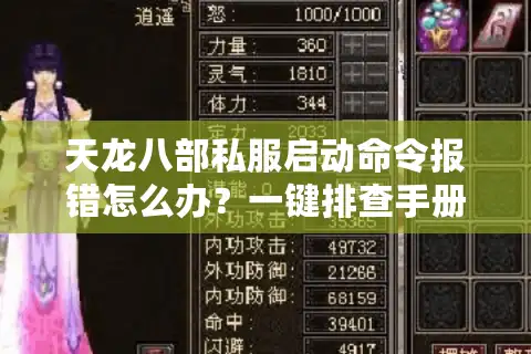 天龙八部私服启动命令报错怎么办？一键排查手册来了