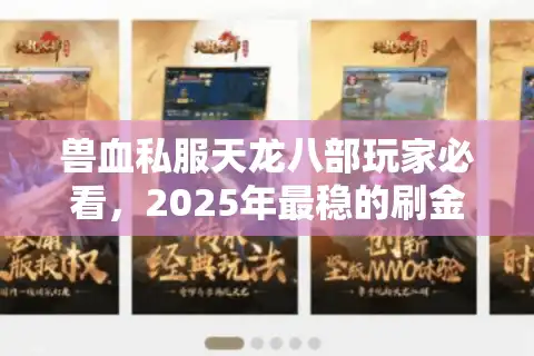 兽血私服天龙八部玩家必看，2025年最稳的刷金指南与防封秘籍