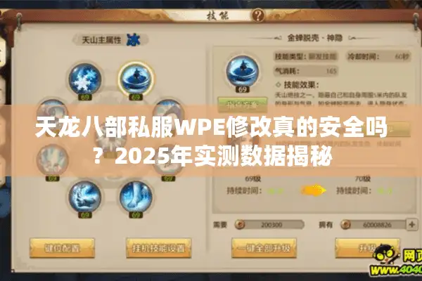 天龙八部私服WPE修改真的安全吗？2025年实测数据揭秘