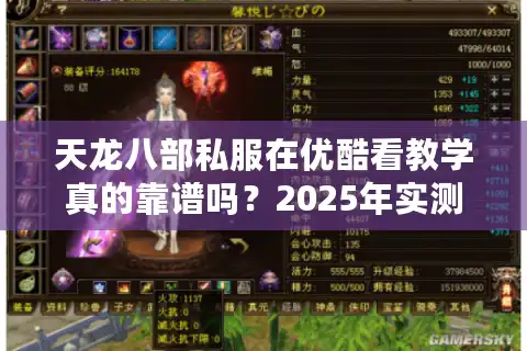 天龙八部私服在优酷看教学真的靠谱吗？2025年实测避坑指南