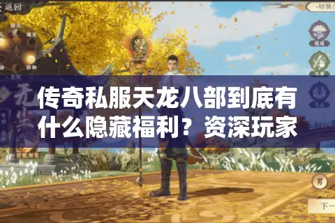 传奇私服天龙八部到底有什么隐藏福利？资深玩家曝三大选服技巧