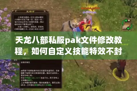 天龙八部私服pak文件修改教程，如何自定义技能特效不封号？