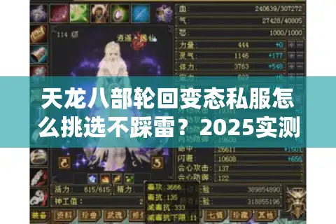 天龙八部轮回变态私服怎么挑选不踩雷？2025实测避坑手册