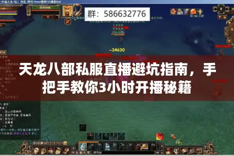 天龙八部私服直播避坑指南，手把手教你3小时开播秘籍