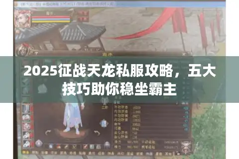 2025征战天龙私服攻略，五大技巧助你稳坐霸主