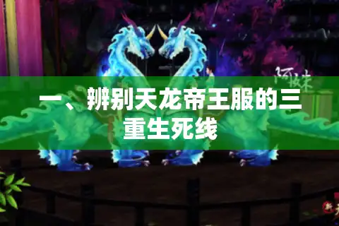 一、辨别天龙帝王服的三重生死线
