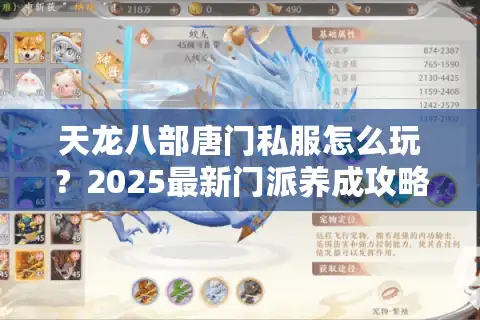 天龙八部唐门私服怎么玩？2025最新门派养成攻略