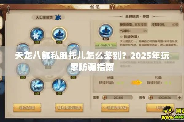 天龙八部私服托儿怎么鉴别？2025年玩家防骗指南