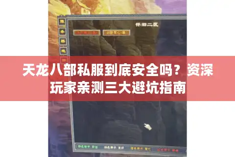 天龙八部私服到底安全吗？资深玩家亲测三大避坑指南