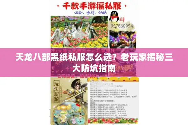 天龙八部黑纸私服怎么选？老玩家揭秘三大防坑指南