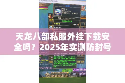 天龙八部私服外挂下载安全吗？2025年实测防封号技巧