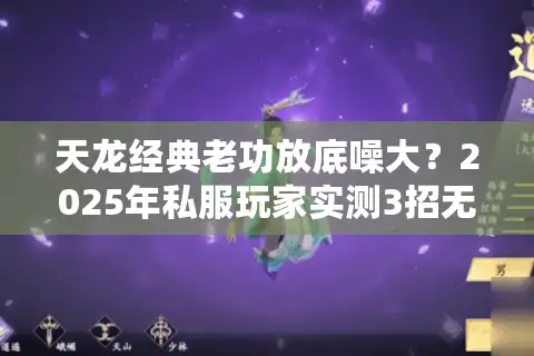 天龙经典老功放底噪大？2025年私服玩家实测3招无损修复术