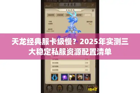 天龙经典服卡级慢？2025年实测三大稳定私服资源配置清单