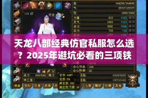 天龙八部经典仿官私服怎么选？2025年避坑必看的三项铁律