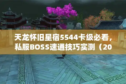 天龙怀旧星宿5544卡级必看，私服BOSS速通技巧实测（2025新版）