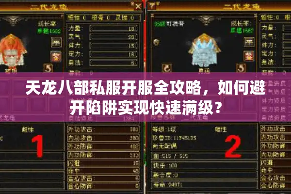 天龙八部私服开服全攻略，如何避开陷阱实现快速满级？