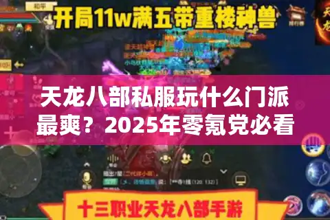 天龙八部私服玩什么门派最爽？2025年零氪党必看职业排行