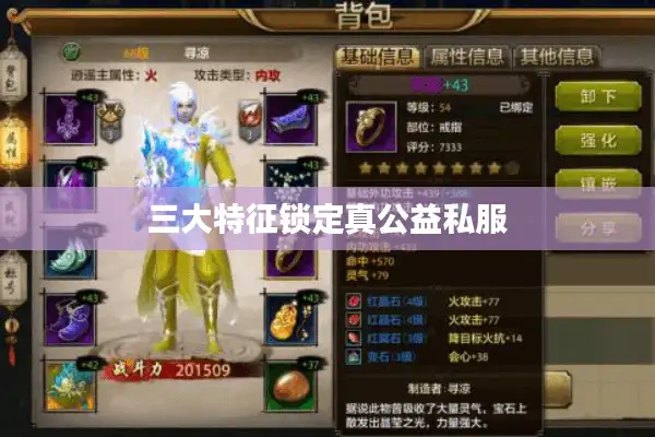 三大特征锁定真公益私服