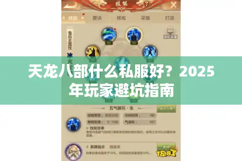 天龙八部什么私服好？2025年玩家避坑指南