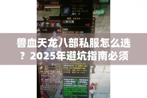 兽血天龙八部私服怎么选？2025年避坑指南必须收藏