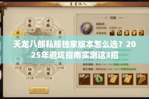 天龙八部私服独家版本怎么选？2025年避坑指南实测这3招