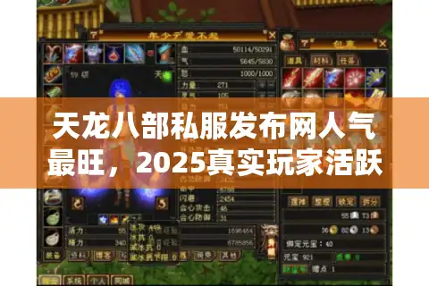 天龙八部私服发布网人气最旺，2025真实玩家活跃榜大揭秘！