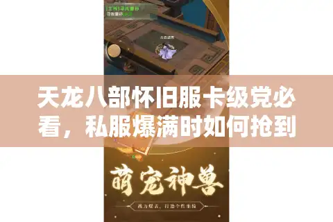 天龙八部怀旧服卡级党必看,私服爆满时如何抢到流畅原生端? 天龙八部怀旧服卡级党必看,私服爆满时如何抢到流畅原生端?