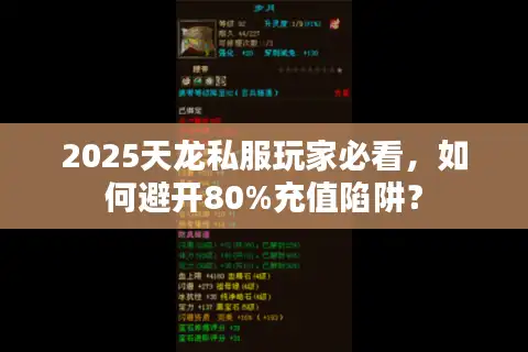 2025天龙私服玩家必看，如何避开80%充值陷阱？