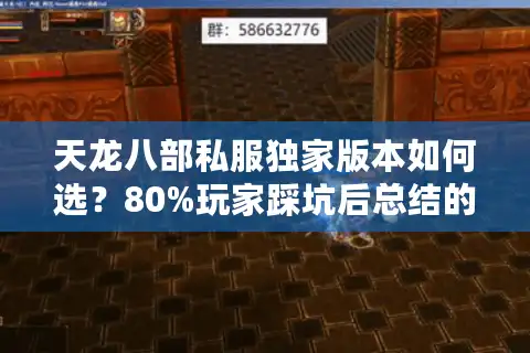 天龙八部私服独家版本如何选？80%玩家踩坑后总结的避雷手册