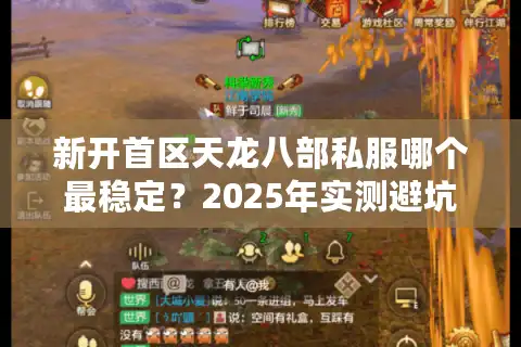 新开首区天龙八部私服哪个最稳定？2025年实测避坑四步法