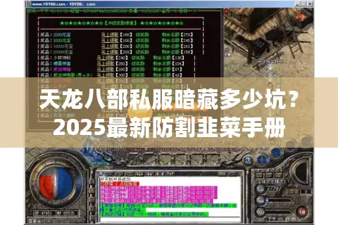 天龙八部私服暗藏多少坑？2025最新防割韭菜手册