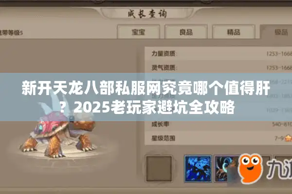 新开天龙八部私服网究竟哪个值得肝？2025老玩家避坑全攻略