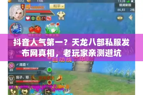 抖音人气第一？天龙八部私服发布网真相，老玩家亲测避坑