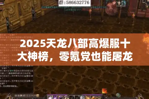 2025天龙八部高爆服十大神榜，零氪党也能屠龙爆神装