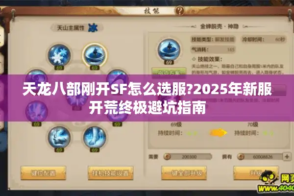 天龙八部刚开SF怎么选服?2025年新服开荒终极避坑指南