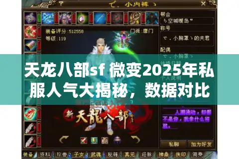 天龙八部sf 微变2025年私服人气大揭秘，数据对比助你秒选最优版
