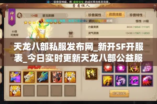 天龙八部私服发布网_新开SF开服表_今日实时更新天龙八部公益服