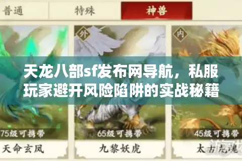 天龙八部sf发布网导航,私服玩家避开风险陷阱的实战秘籍 天龙八部sf发布网导航,私服玩家避开风险陷阱的实战秘籍