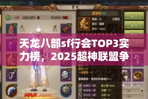 天龙八部sf行会TOP3实力榜，2025超神联盟争霸实录