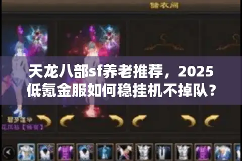天龙八部sf养老推荐，2025低氪金服如何稳挂机不掉队？