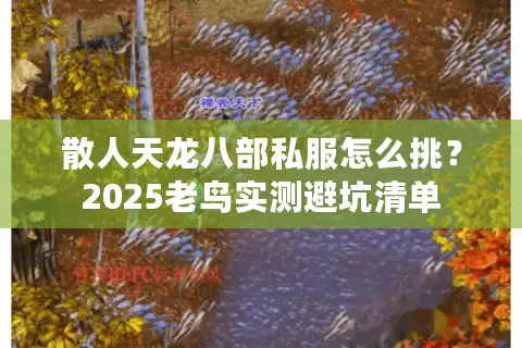 散人天龙八部私服怎么挑？2025老鸟实测避坑清单