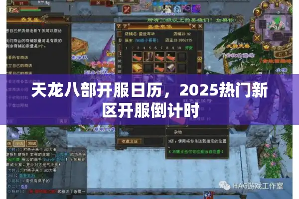 天龙八部开服日历，2025热门新区开服倒计时