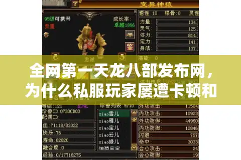 全网第一天龙八部发布网,为什么私服玩家屡遭卡顿和诈骗陷阱? 全网第一天龙八部发布网,为什么私服玩家屡遭卡顿和诈骗陷阱?