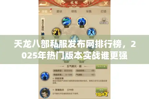 天龙八部私服发布网排行榜,2025年热门版本实战谁更强 天龙八部私服发布网排行榜,2025年热门版本实战谁更强