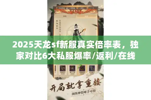 2025天龙sf新服真实倍率表，独家对比6大私服爆率/返利/在线数