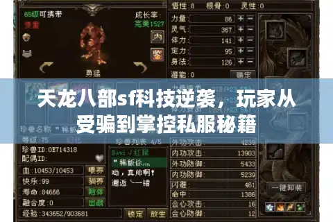 天龙八部sf科技逆袭，玩家从受骗到掌控私服秘籍