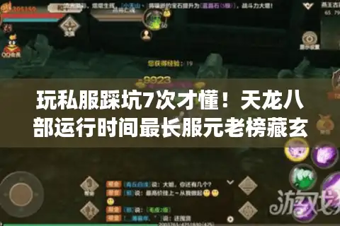 玩私服踩坑7次才懂！天龙八部运行时间最长服元老榜藏玄机