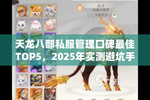 天龙八部私服管理口碑最佳TOP5，2025年实测避坑手册