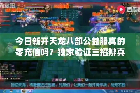 今日新开天龙八部公益服真的零充值吗？独家验证三招辨真假